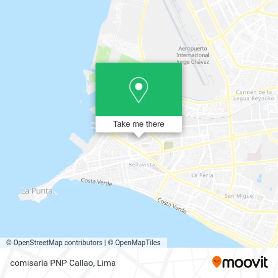 comisaria PNP Callao map