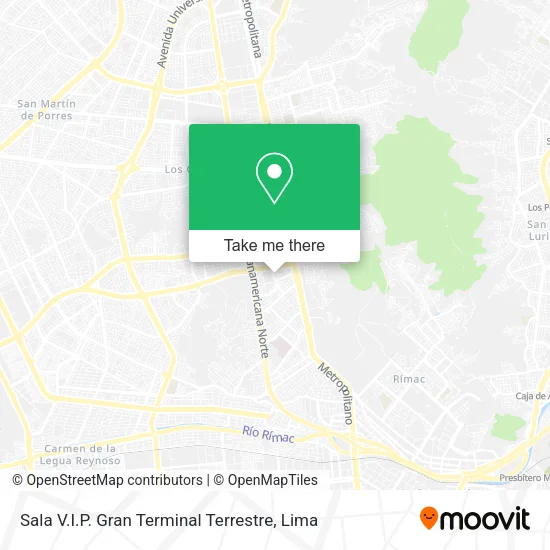 Sala V.I.P. Gran Terminal Terrestre map