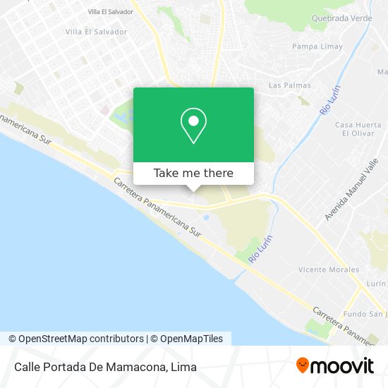 Mapa de Calle Portada De Mamacona