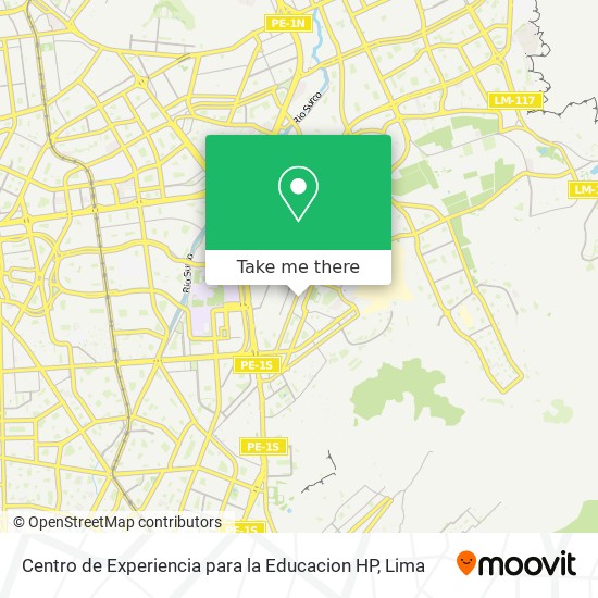 Mapa de Centro de Experiencia para la Educacion HP