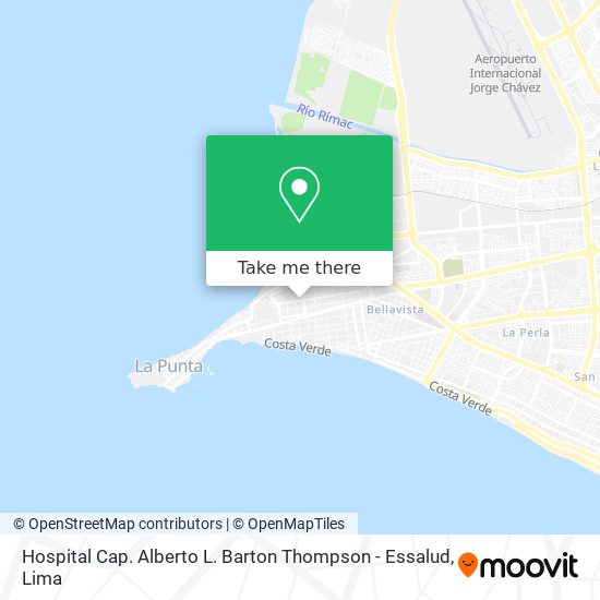 Hospital Cap. Alberto L. Barton Thompson - Essalud map