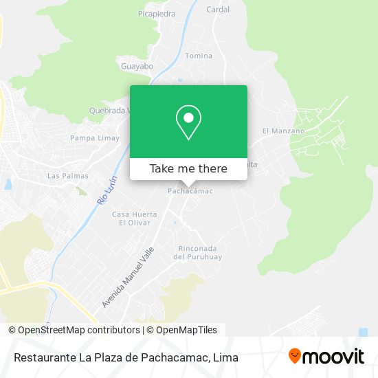Restaurante La Plaza de Pachacamac map