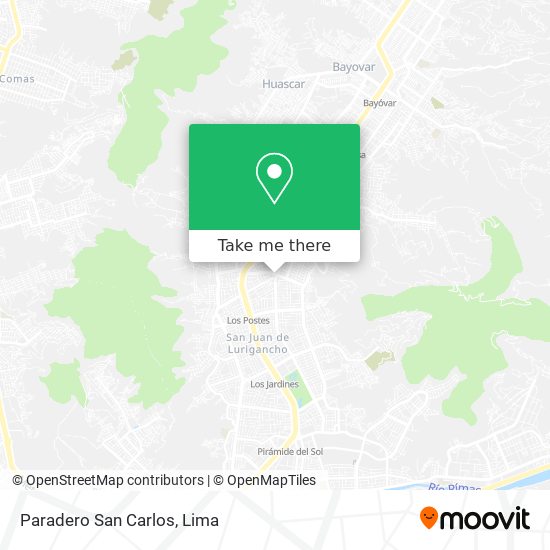 Paradero San Carlos map