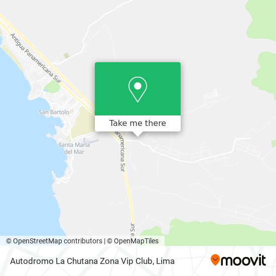 Autodromo La Chutana Zona Vip Club map