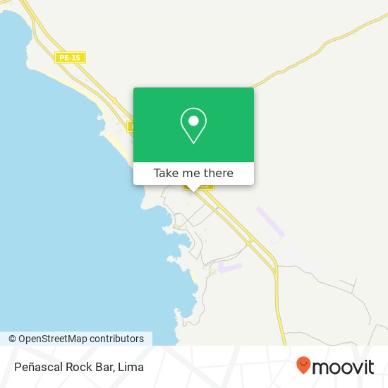 Peñascal Rock Bar map