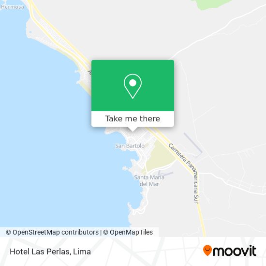 Mapa de Hotel Las Perlas