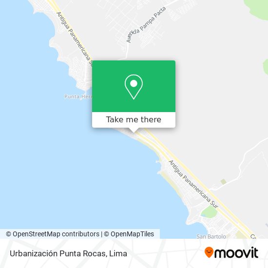 Urbanización Punta Rocas map