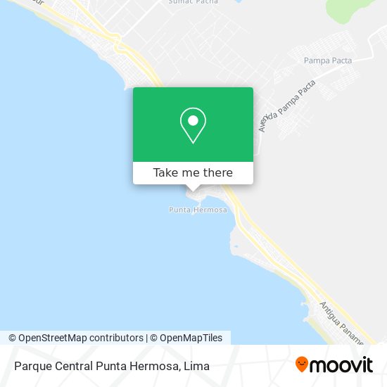 Parque Central Punta Hermosa map