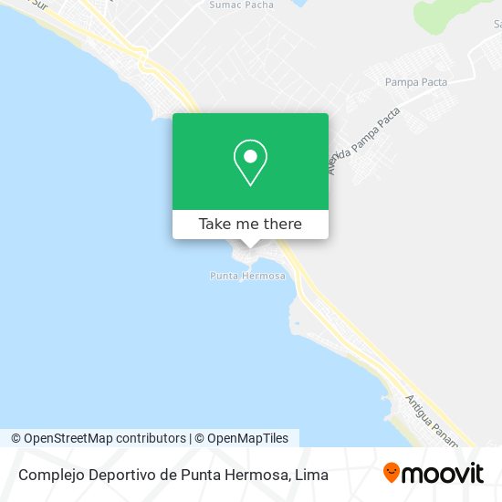 Complejo Deportivo de Punta Hermosa map