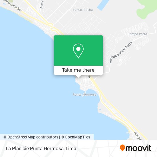 La Planicie Punta Hermosa map