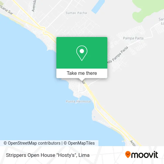 Strippers Open House "Hosty's" map