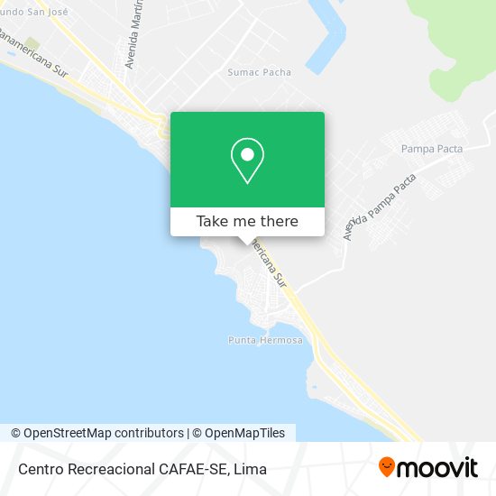 Centro Recreacional CAFAE-SE map
