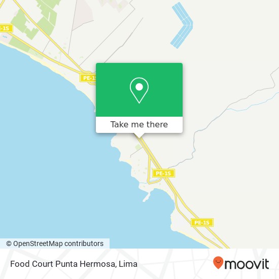 Food Court Punta Hermosa map