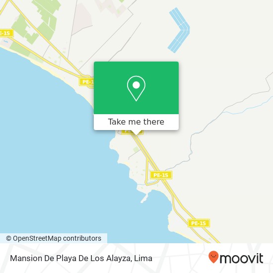 Mansion De Playa De Los Alayza map