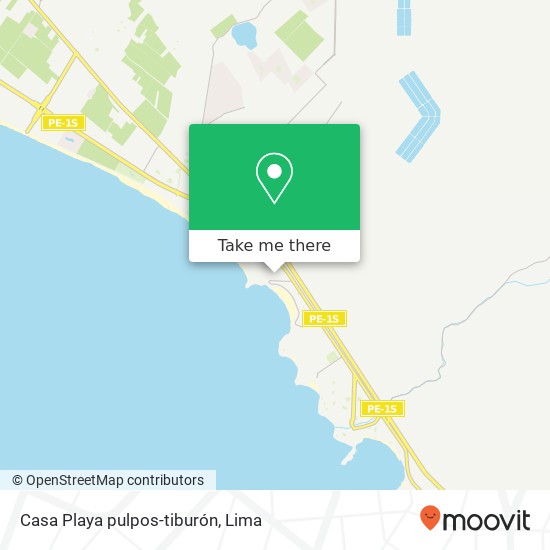 Casa Playa pulpos-tiburón map