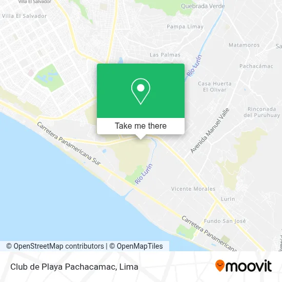 Club de Playa Pachacamac map