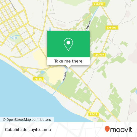 Cabañita de Layito map