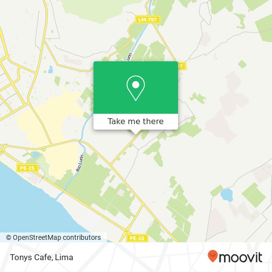 Tonys Cafe map