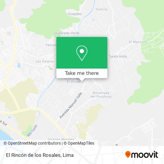 El Rincón de los Rosales map