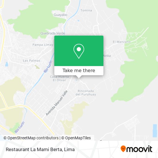 Mapa de Restaurant La Mami Berta