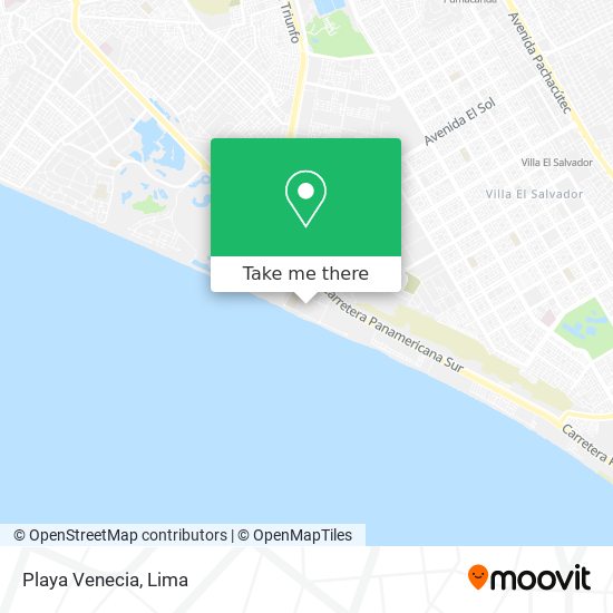 Playa Venecia map