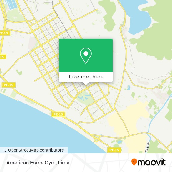 American Force Gym map