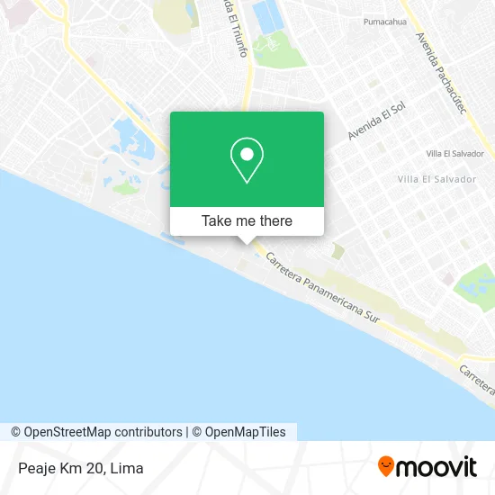 Peaje Km 20 map