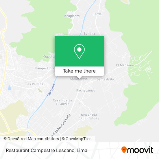 Restaurant Campestre Lescano map