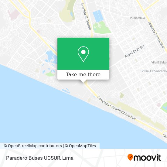 Paradero Buses UCSUR map