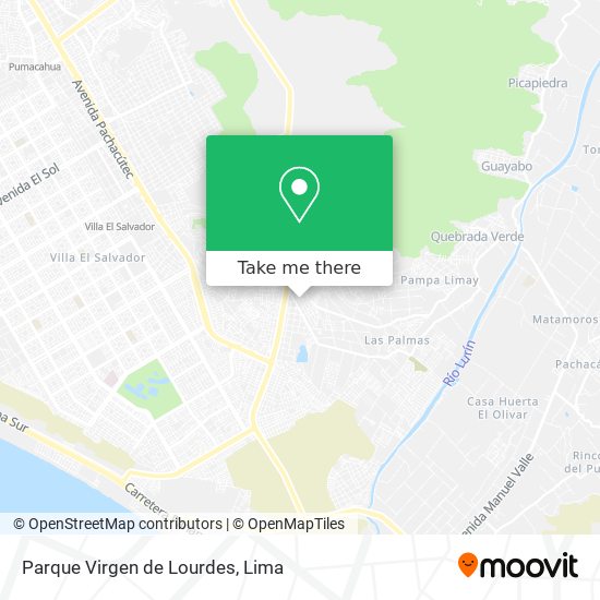 Parque Virgen de Lourdes map