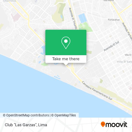 Club "Las Garzas" map