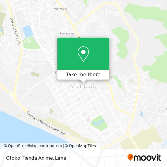 Otoko Tienda Anime map