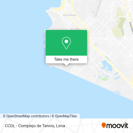 CCDL - Complejo de Tennis map