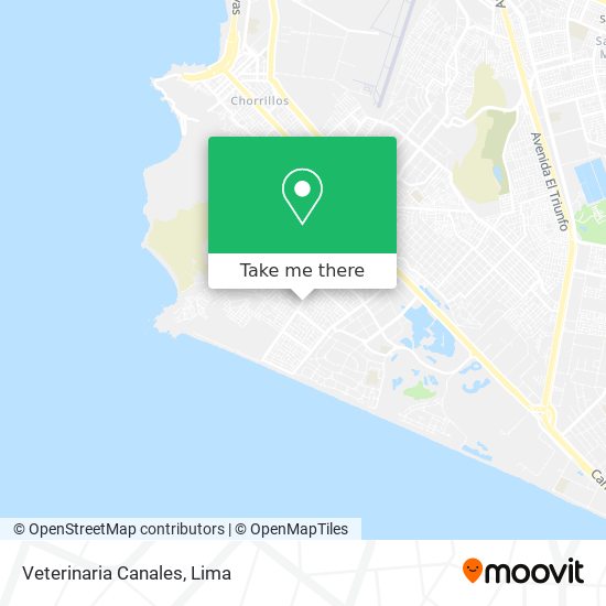 Veterinaria Canales map