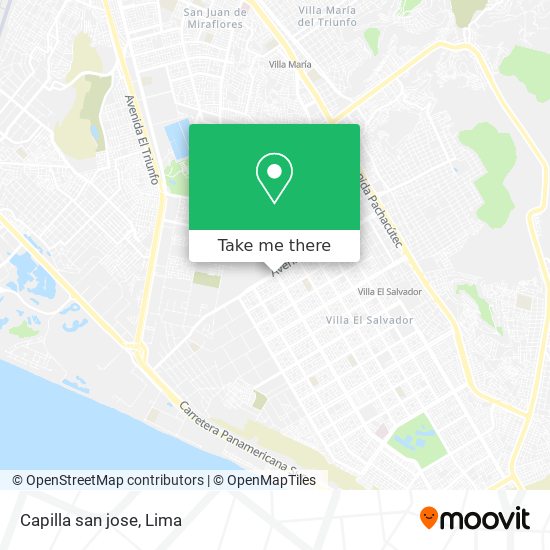 Mapa de Capilla san jose