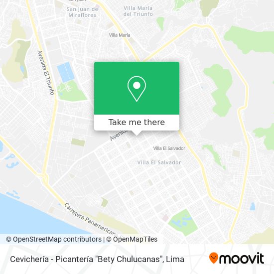 Mapa de Cevichería - Picantería "Bety Chulucanas"