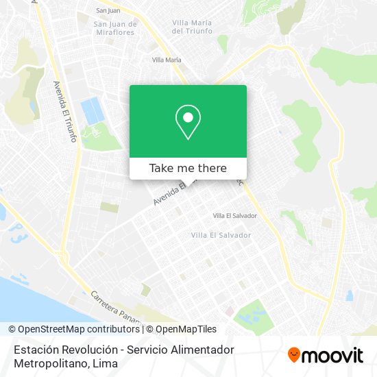 Estación Revolución - Servicio Alimentador Metropolitano map