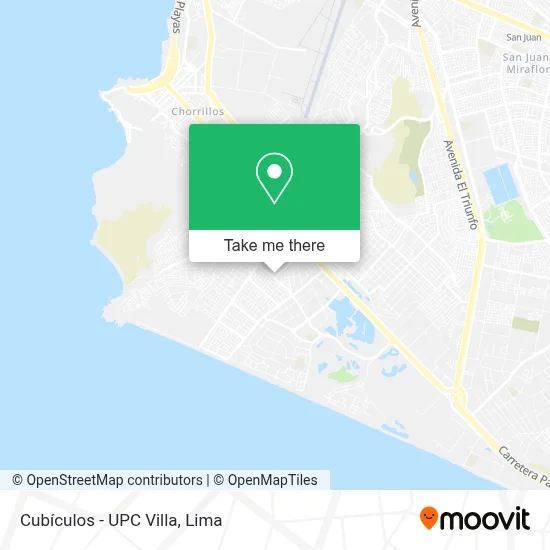 Cubículos - UPC Villa map