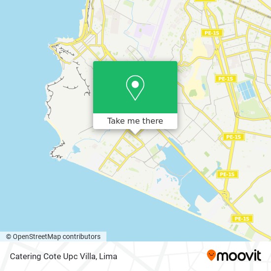 Catering Cote Upc Villa map