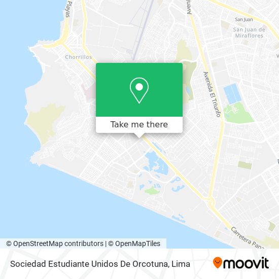 Sociedad Estudiante Unidos De Orcotuna map
