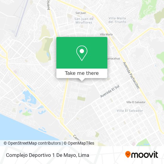 Complejo Deportivo 1 De Mayo map