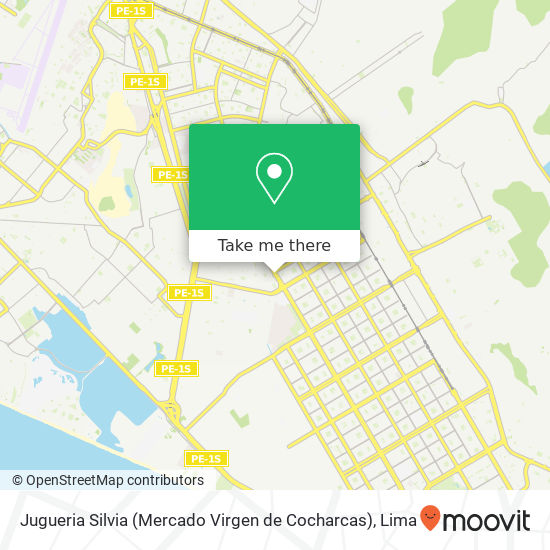 Mapa de Jugueria Silvia (Mercado Virgen de Cocharcas)