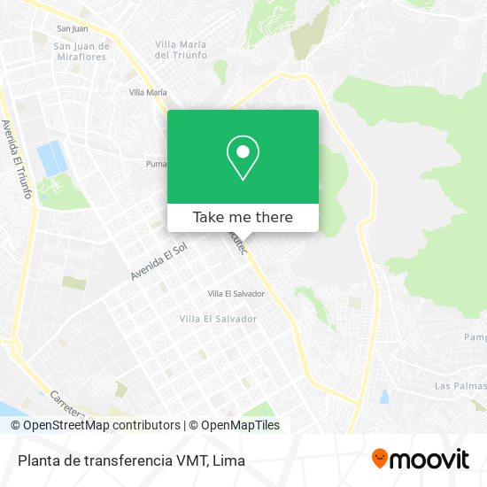 Planta de transferencia VMT map