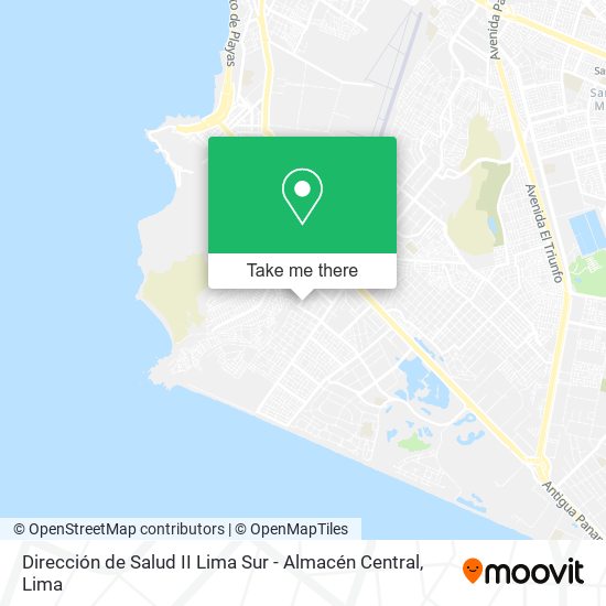 Dirección de Salud II Lima Sur - Almacén Central map
