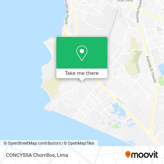 Mapa de CONCYSSA Chorrillos