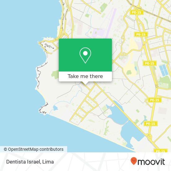 Dentista Israel map