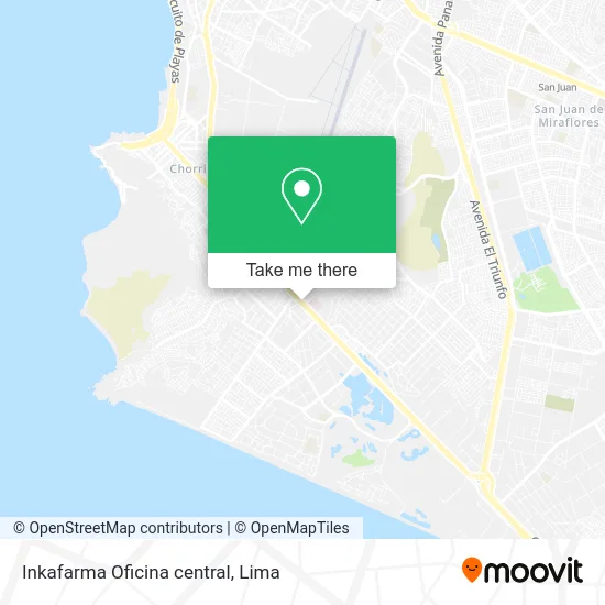 Inkafarma Oficina central map