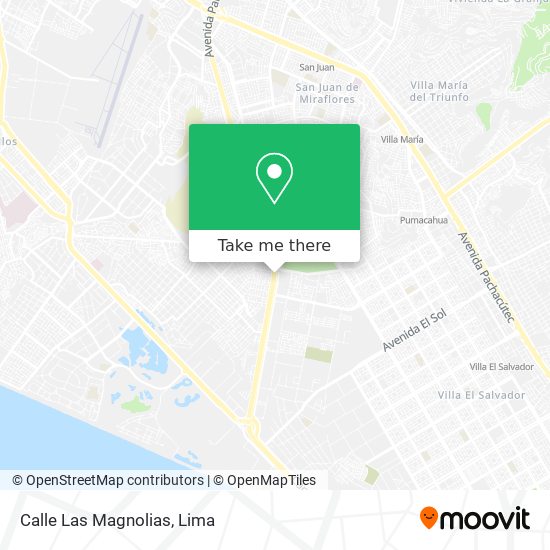 Calle Las Magnolias map