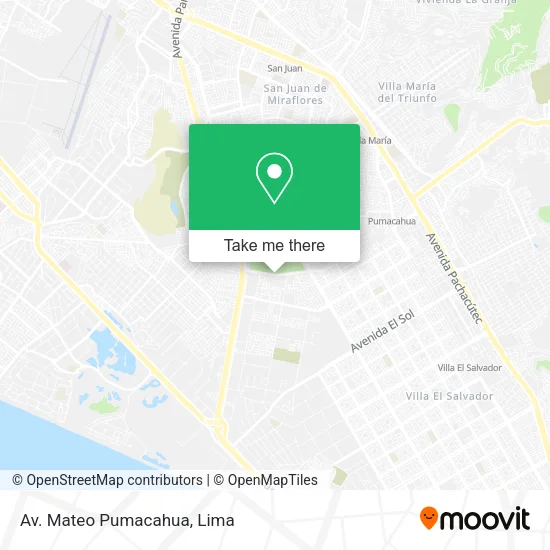 Av. Mateo Pumacahua map