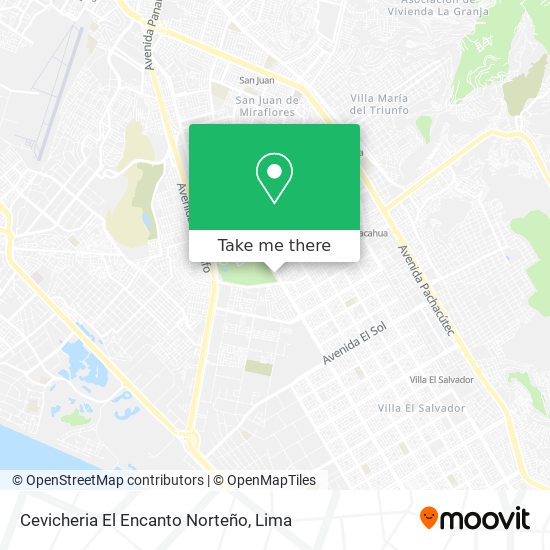 Cevicheria El Encanto Norteño map